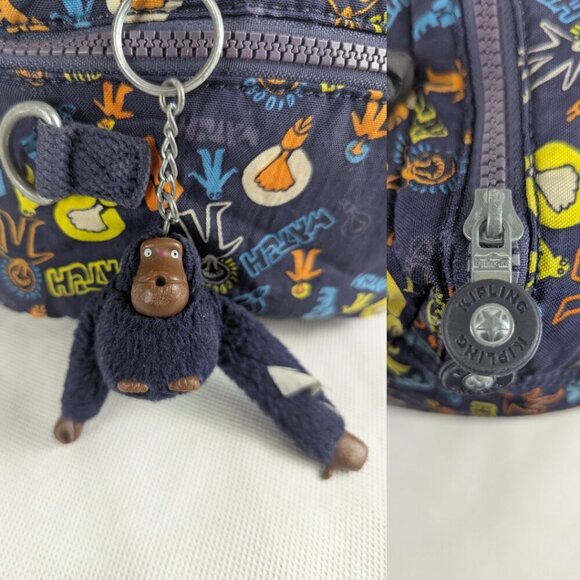 Authentic Kipling Miyo Lunch bag Blue - Used - Great Condition - Quick Ship - Picture 10 of 16